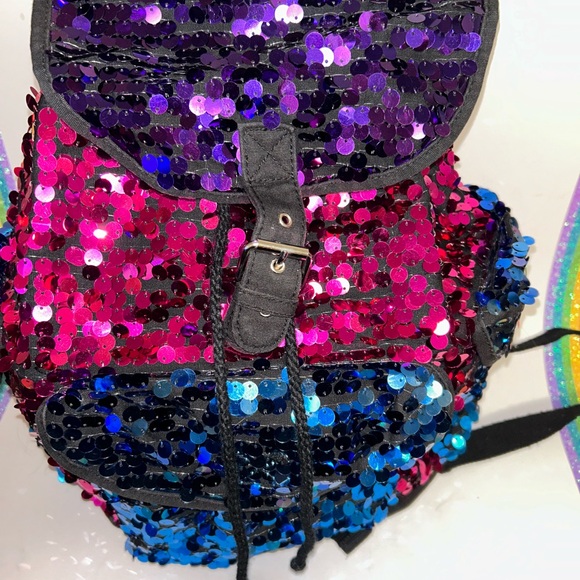 Aeropostale PS backpack sequins EUC - Picture 3 of 13
